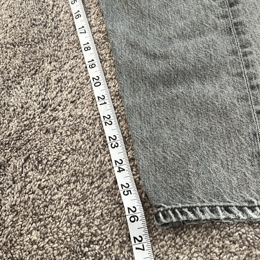 Agolde 90s Mid Rise Loose Fit Gray Wash Jeans Size 28 - Picture 8 of 8